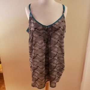 Maurices Size 2 Flowy Chiffon Top with Teal